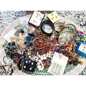 ~6LB Scrap Junk Lot Jewelry Crafts AS IS Lot#9